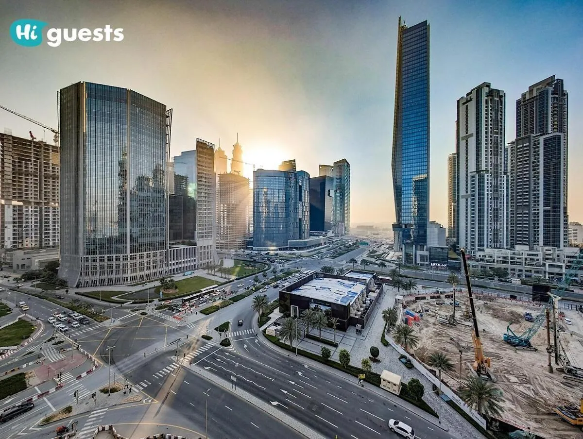 Higuests - Modern & Stylish 1Br Apt - Near Business Bay Metro Dubai 0*,
